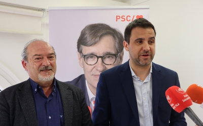 Pol Gibert i el regidor d'Educació Manuel Robles | Júlia Ramon